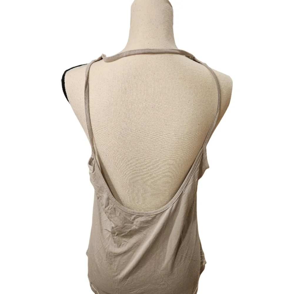 Women's Beige Sleeveless Top - Picture 9 of 10